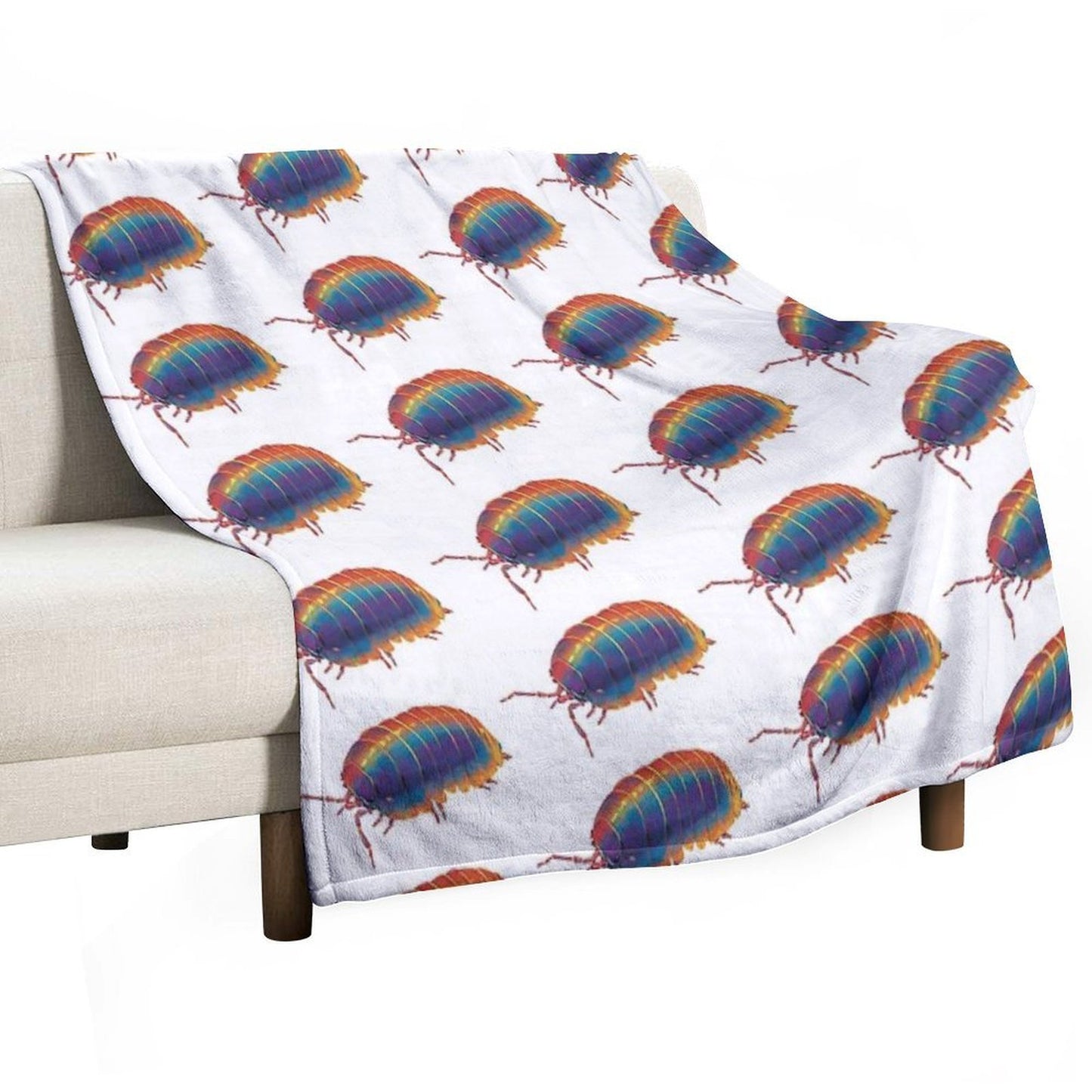Woodlouse Machine-washable Throw Blanket