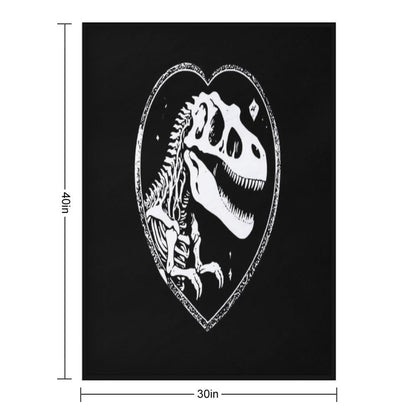 T Rex Love Versatility Throw Blanket