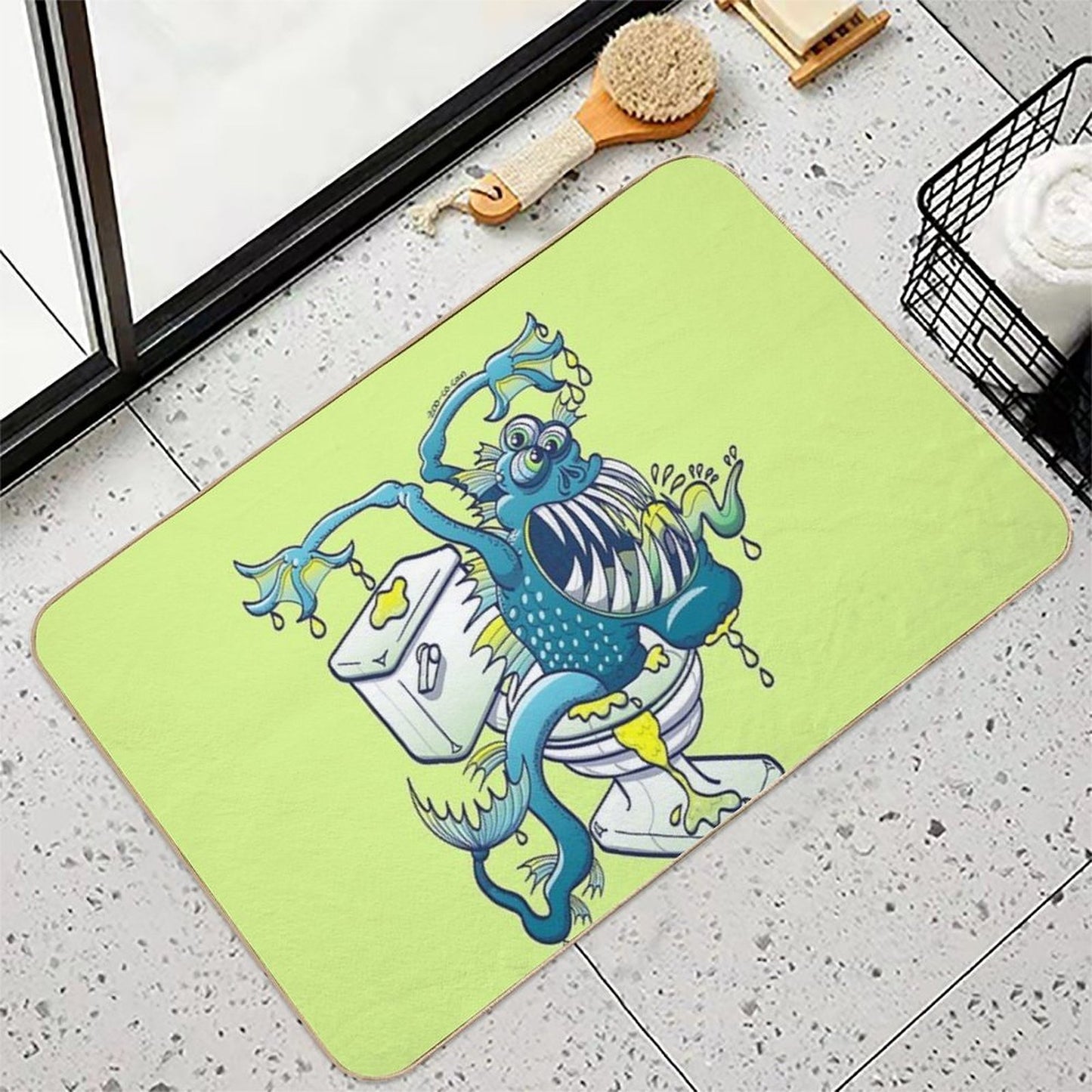 Toilet Monster  Absorbent Bath Mat