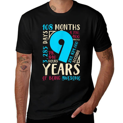 9th Birthday Gifts Son Daughter Nine 9 Years Old  Moisture-wicking T-Shirt