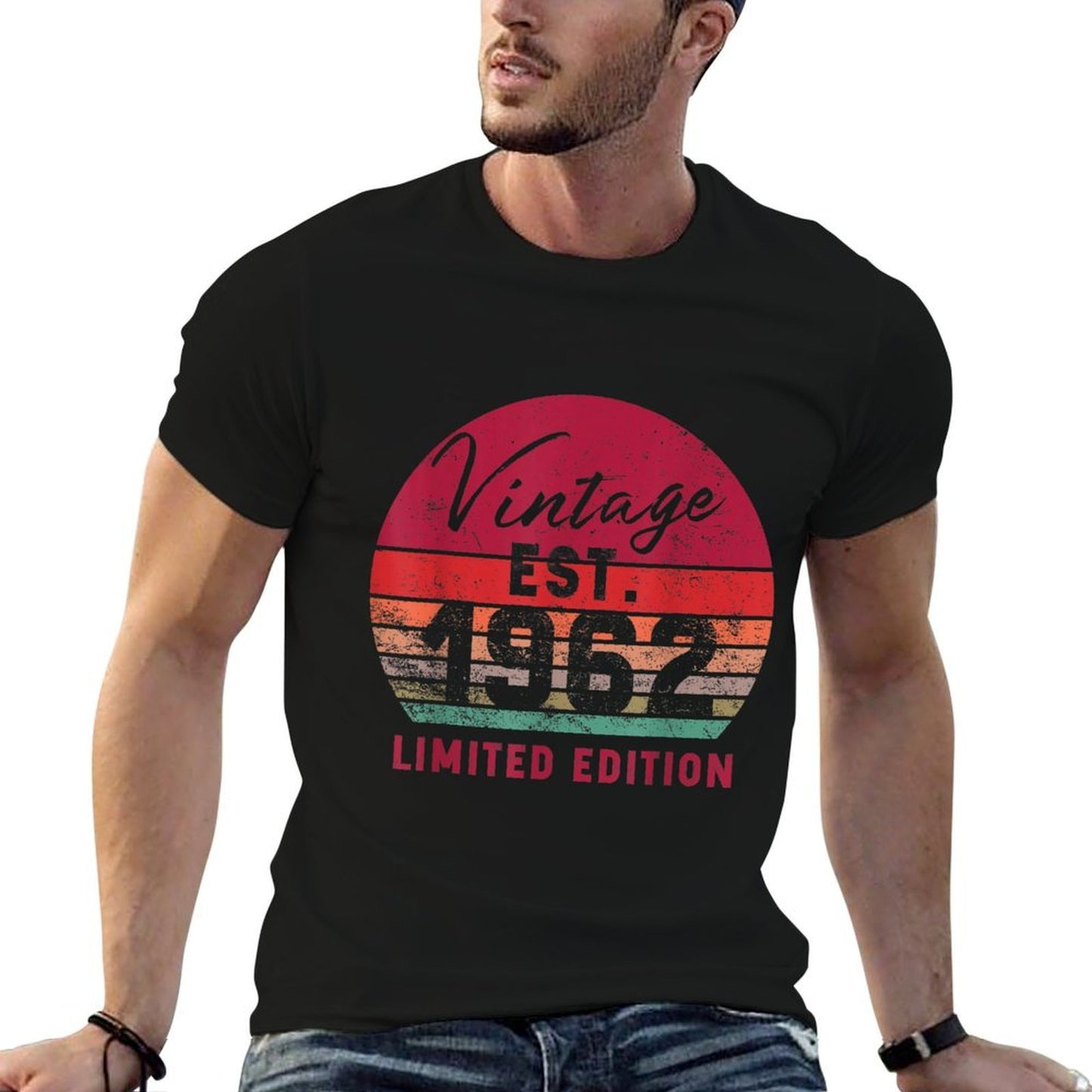 Vintage Est 1962 Limited Edition 60 Years Old 60th Birthday  Graphic-printed T-Shirt