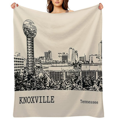 Knoxville Tennessee Sustainable Throw Blanket