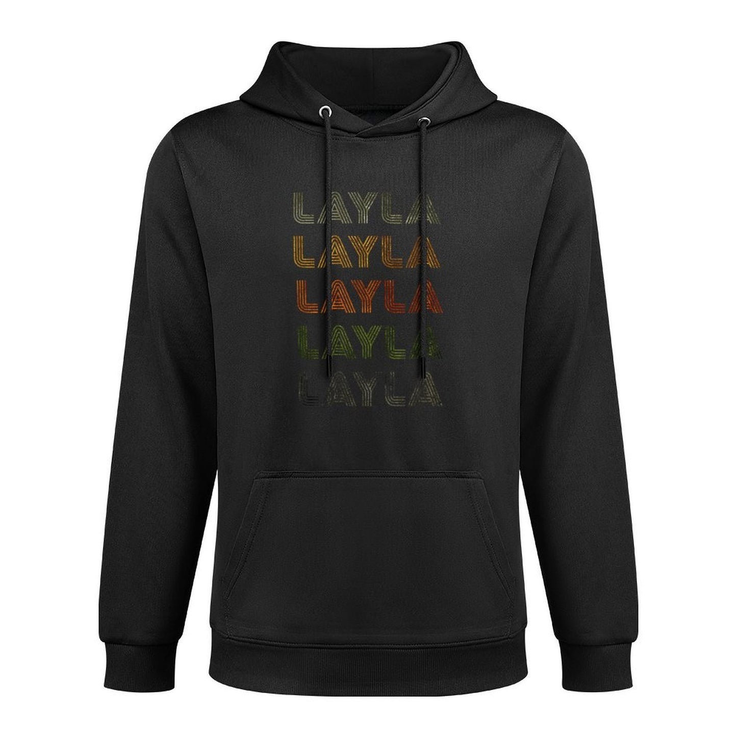 Love Heart Layla GrungeVintage Style Black Layla All-Day Comfort Hoodie