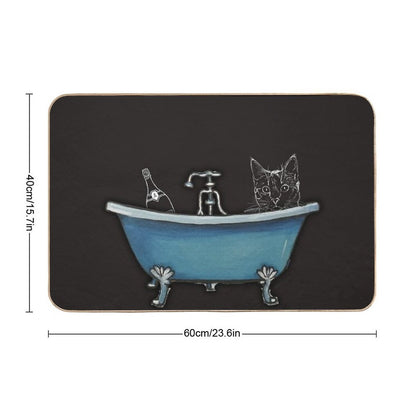 Cat Take A Bath  Toxin-Free Bath Mat