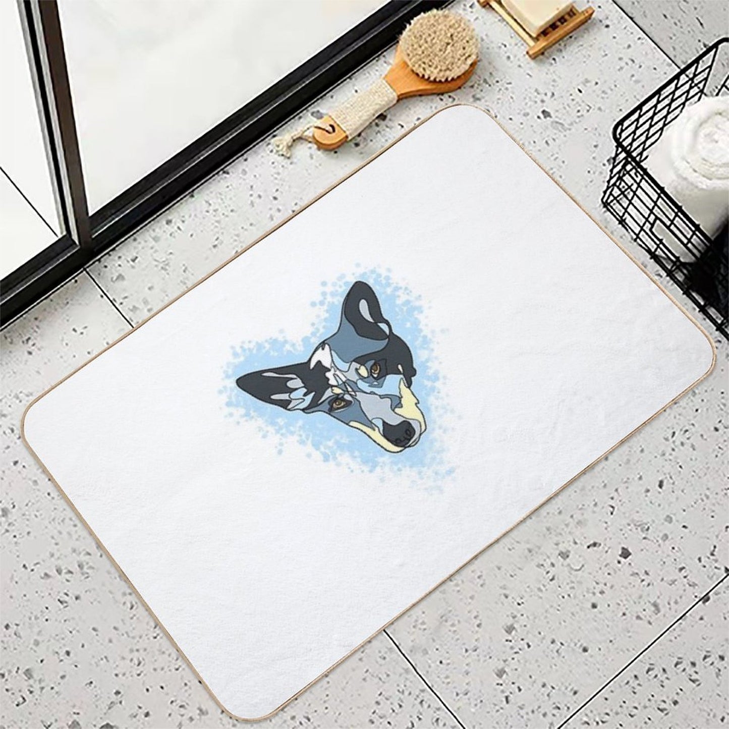 Heeler  Repositionable Bath Mat