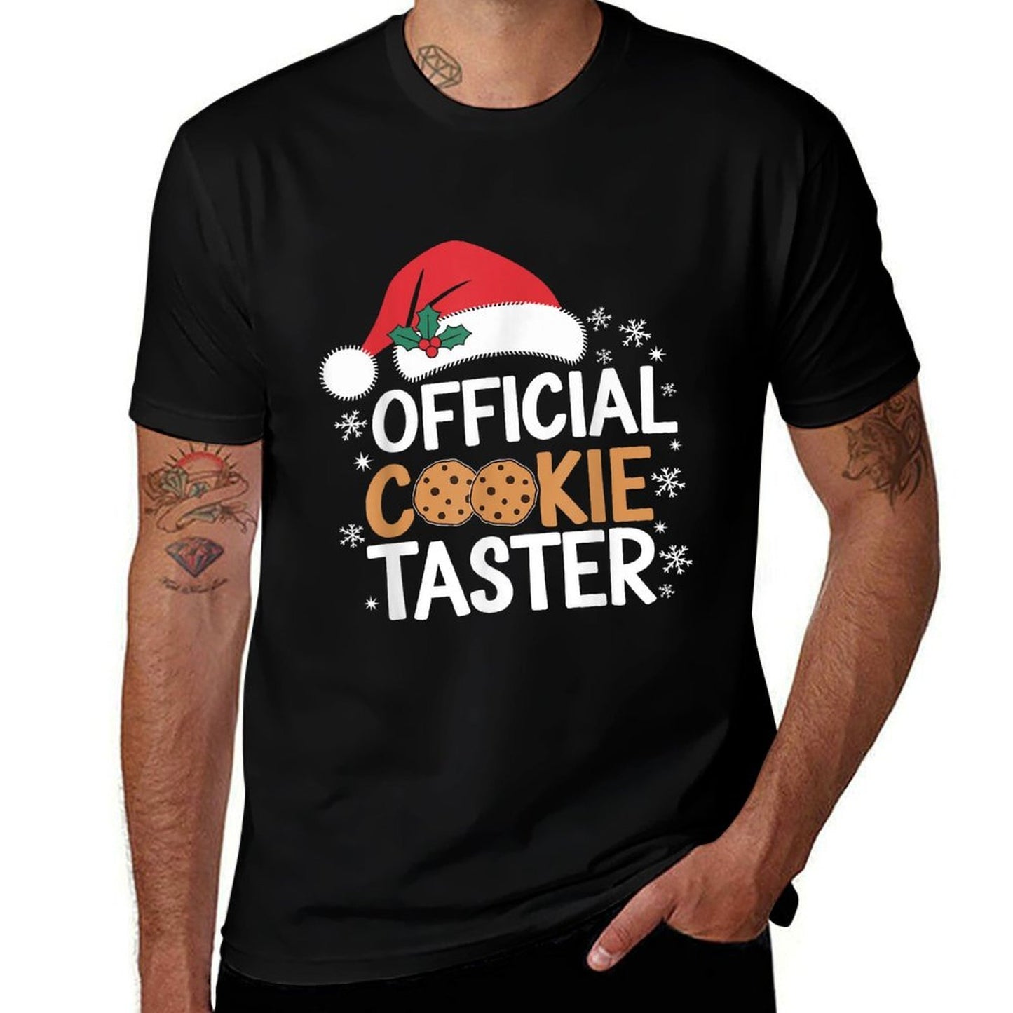 Official Cookie Tester Funny Christmas Taster Baking Crew  Summer-ready Fabric T-Shirt