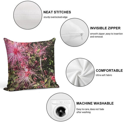 Desert Bush in Bloom Soft Ultra-Soft Texture Throw Pillow