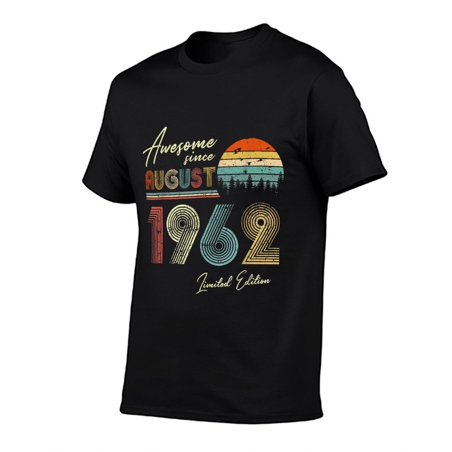 Awesome Since August 1962 60 Years Old 60th Birthday  Relaxed-fit T-Shirt