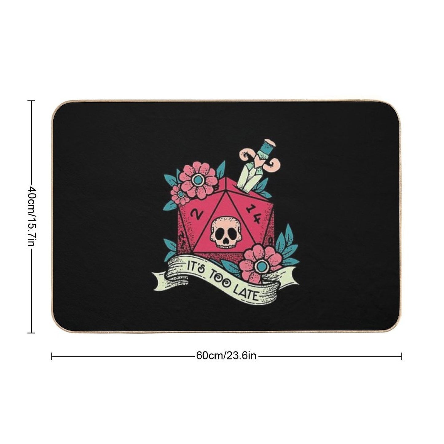 Too Late  Easy To Clean Bath Mat