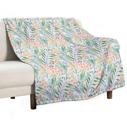 Botanical Garden Compact Throw Blanket
