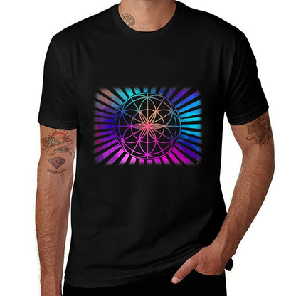 Sacred Geometry Geometric Flower Of Life  Vintage-inspired T-Shirt