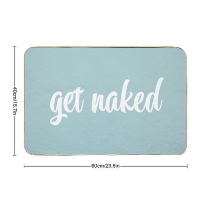 Get Naked Blue  Easy Maintenance Bath Mat