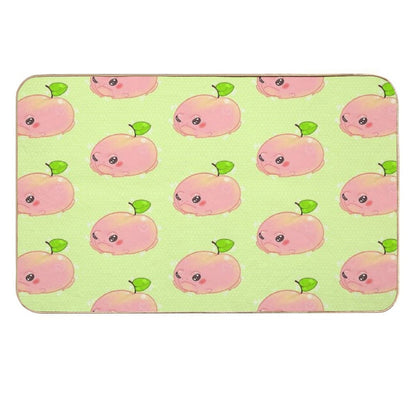 Peach Frog  Easy To Clean Bath Mat