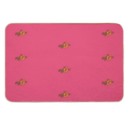 Floral Chest Flower Tattoo  Easy Maintenance Bath Mat