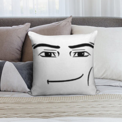 The Man Face Soft Decorative Cover Throw Pillow