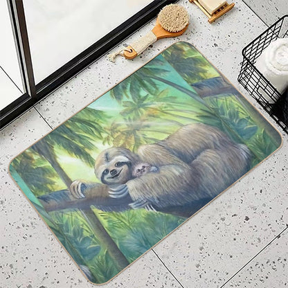 A Sloth Mother's Love  Toxin-Free Bath Mat