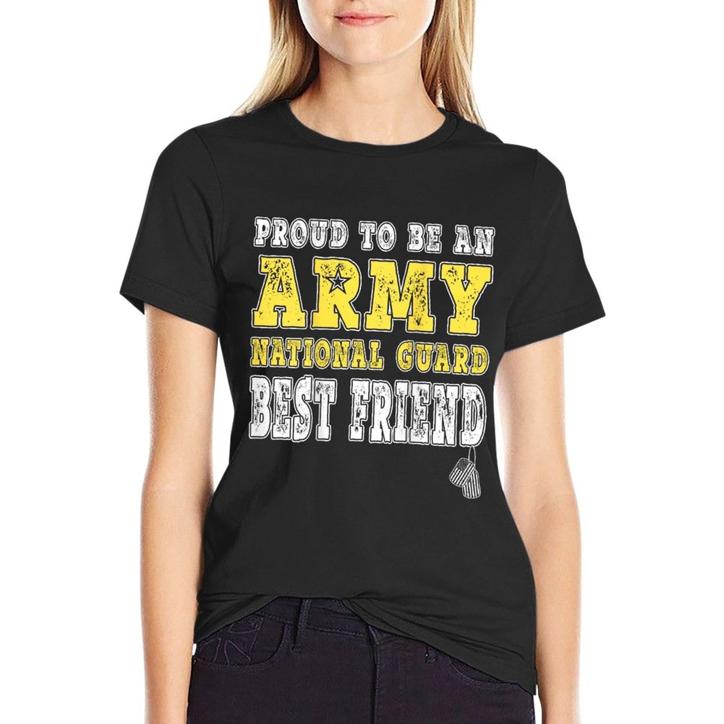 Proud To Be An Army National Guard Best Friend - Military  Lightweight T-Shirt