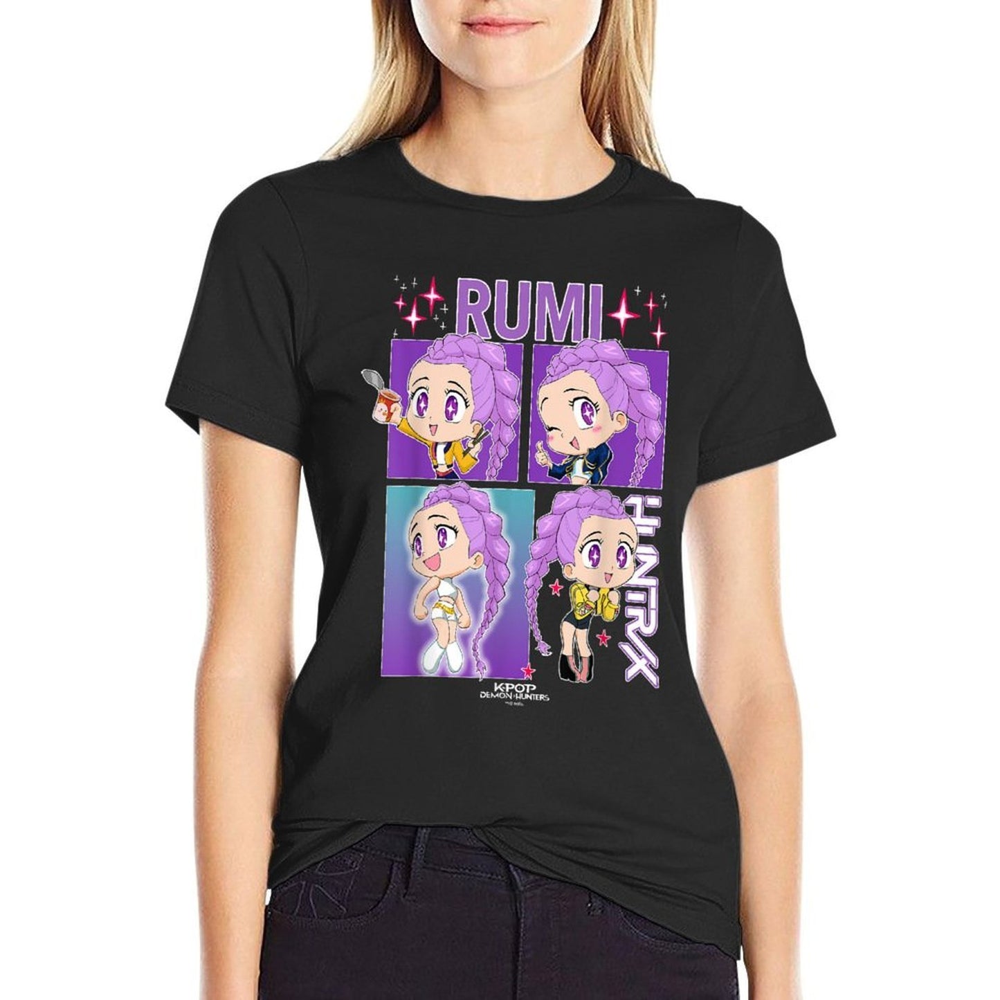 KPop Demon Hunters Rumi Officially Licensed  Lightweight T-Shirt