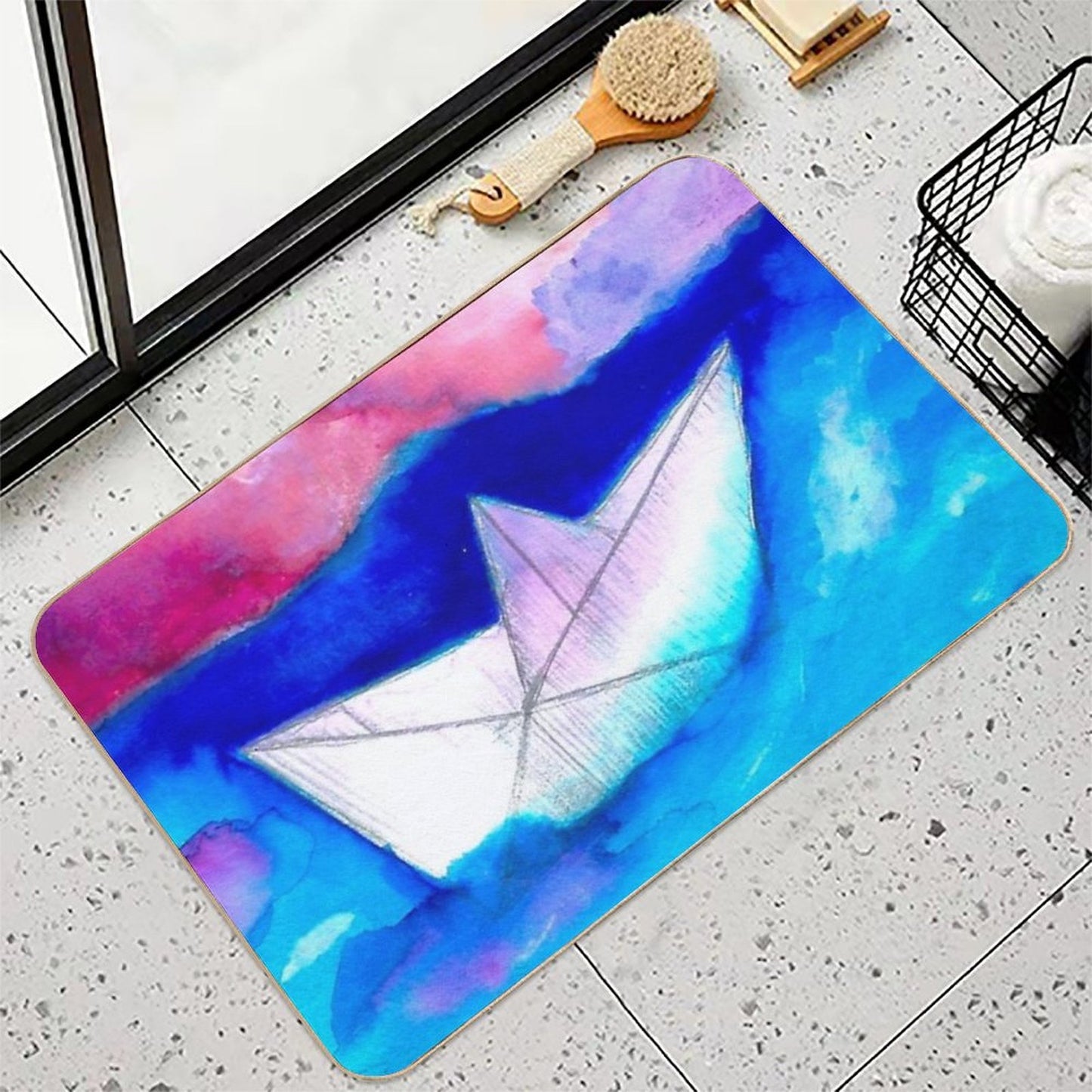 Brave The Storm  Repositionable Bath Mat
