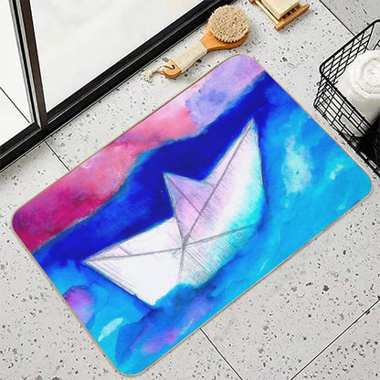 Brave The Storm  Repositionable Bath Mat