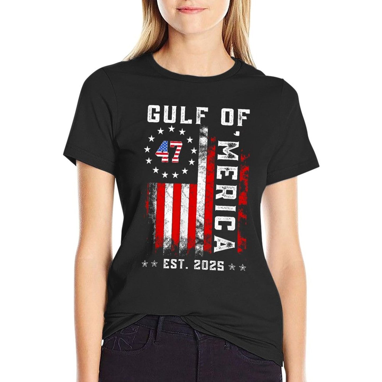 Gulf of 'Merica US Patriotic 2025  Versatile T-Shirt