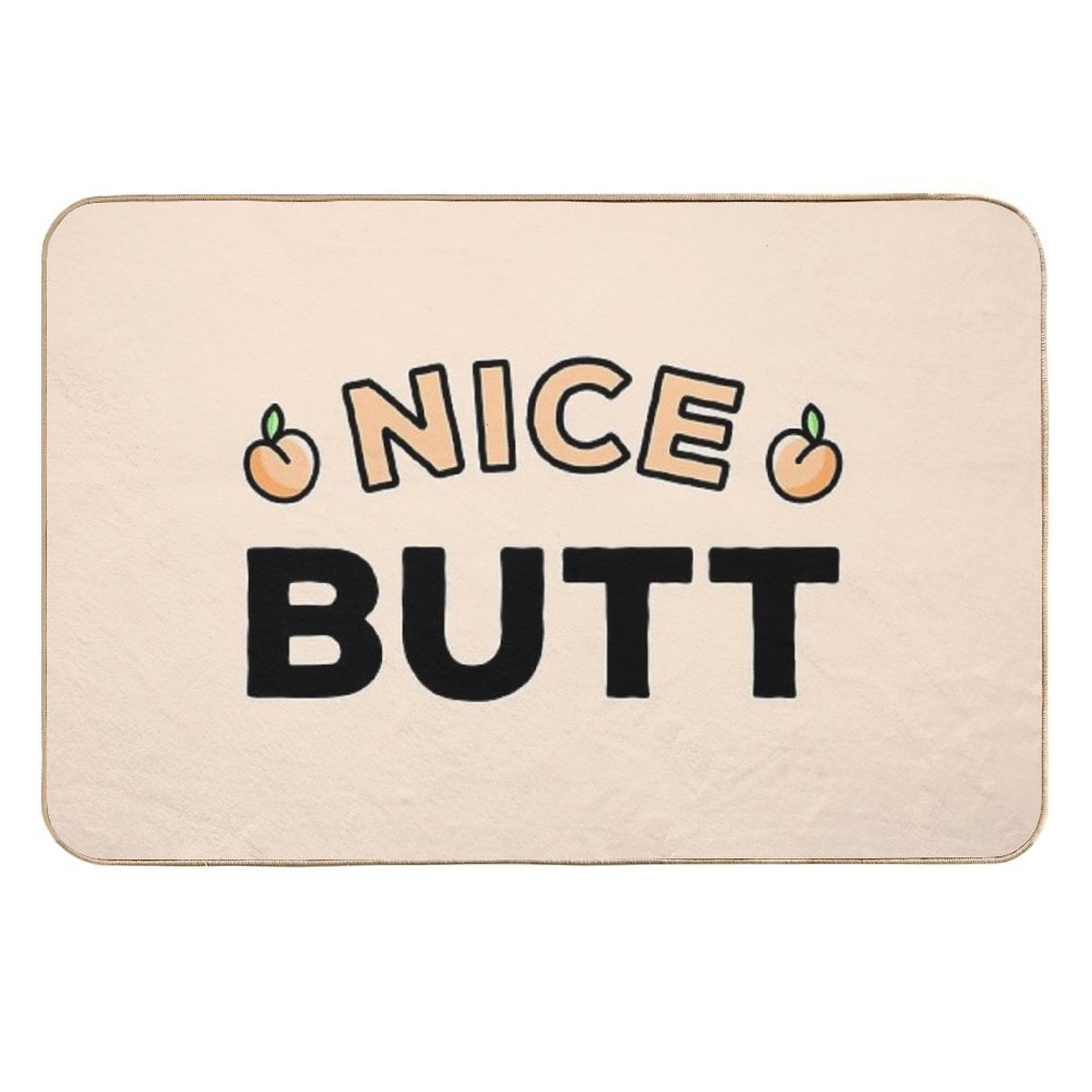 Nice Butt Peach  Long-Lasting Bath Mat