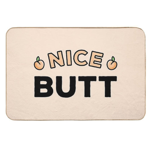 Nice Butt Peach  Long-Lasting Bath Mat