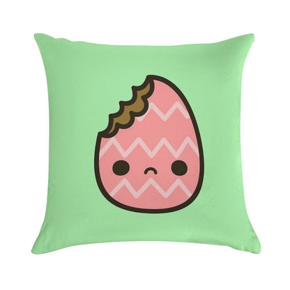 Sad Easter Egg Soft Fade-Resistant Throw Pillow