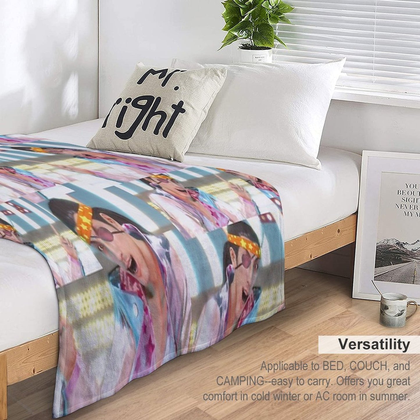Goro Majima Yakuza Montage Premium Throw Blanket