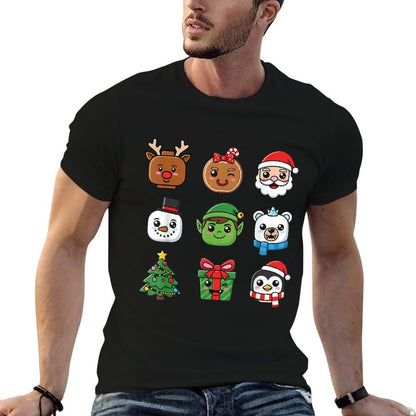 Christmas Building Brick Heads Youth Kids Christmas  Affordable Price T-Shirt