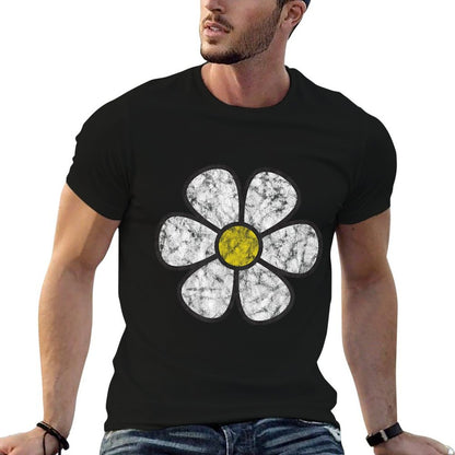 Hippie Daisy Flower Boho Groovy  Polyester Blend T-Shirt