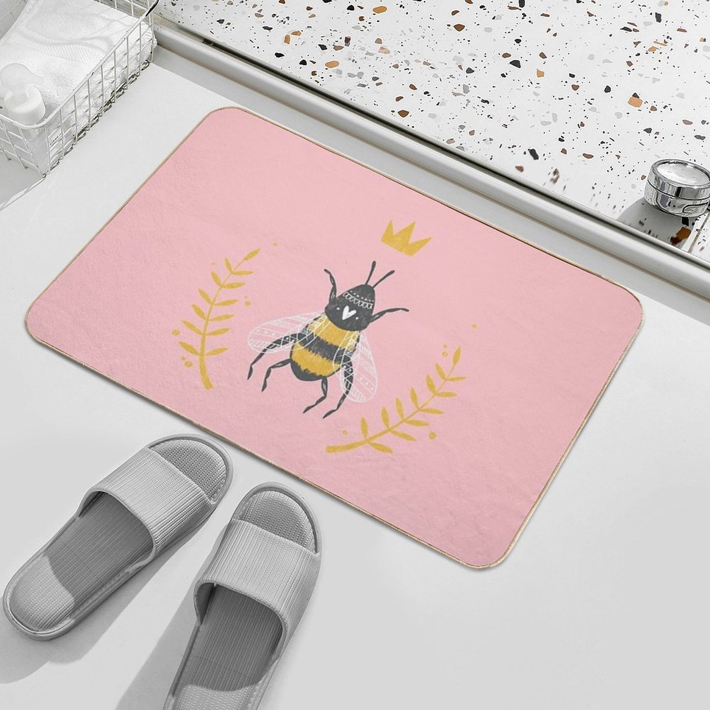 Queen Bee  Dirt-Trapping Bath Mat