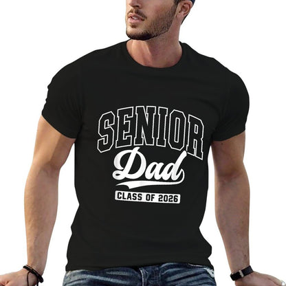 Proud Senior Dad Class Of 2026 Graduation 2026 Senior Dad 26  Summer-ready Fabric T-Shirt