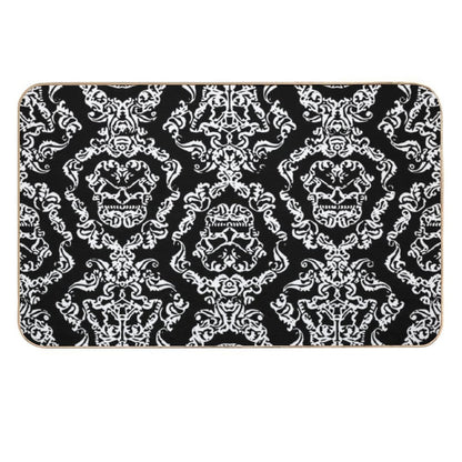 Imperial Mural Black  Non-Slip Bath Mat