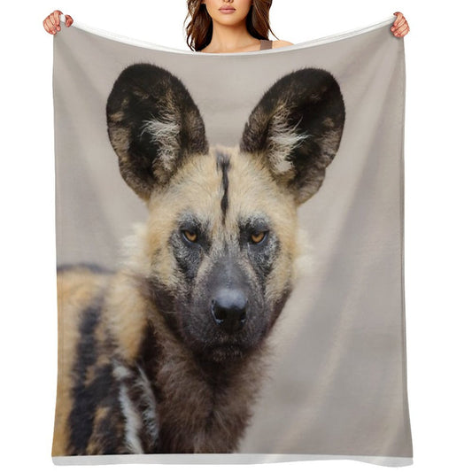 African Wild Dog All-season Throw Blanket