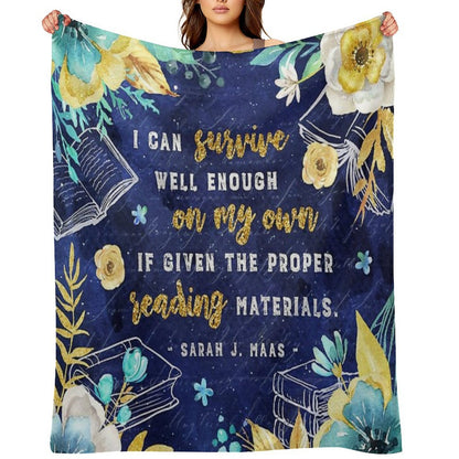 I Can Survive Machine-washable Throw Blanket