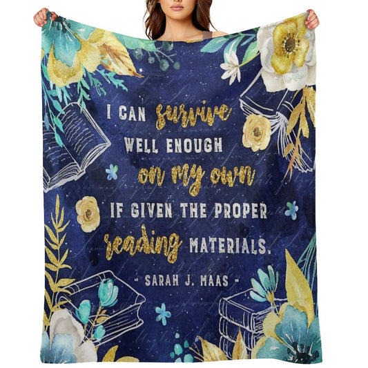 I Can Survive Machine-washable Throw Blanket