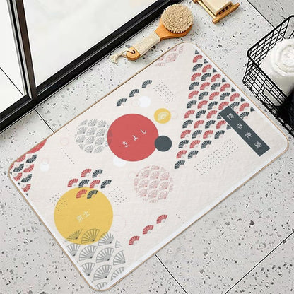 Kiyoshi Island Tapestry [GEOMETRY]  Pet-Safe Bath Mat