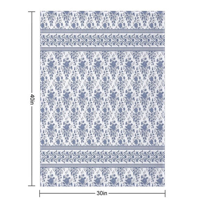 Grandma’s Blue Room Plush Throw Blanket