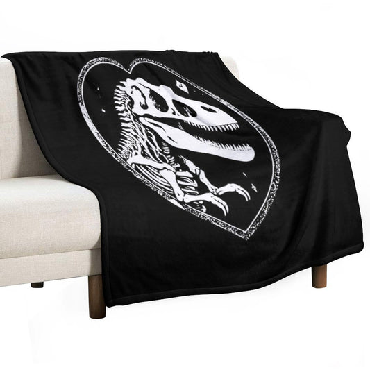 T Rex Love Versatility Throw Blanket