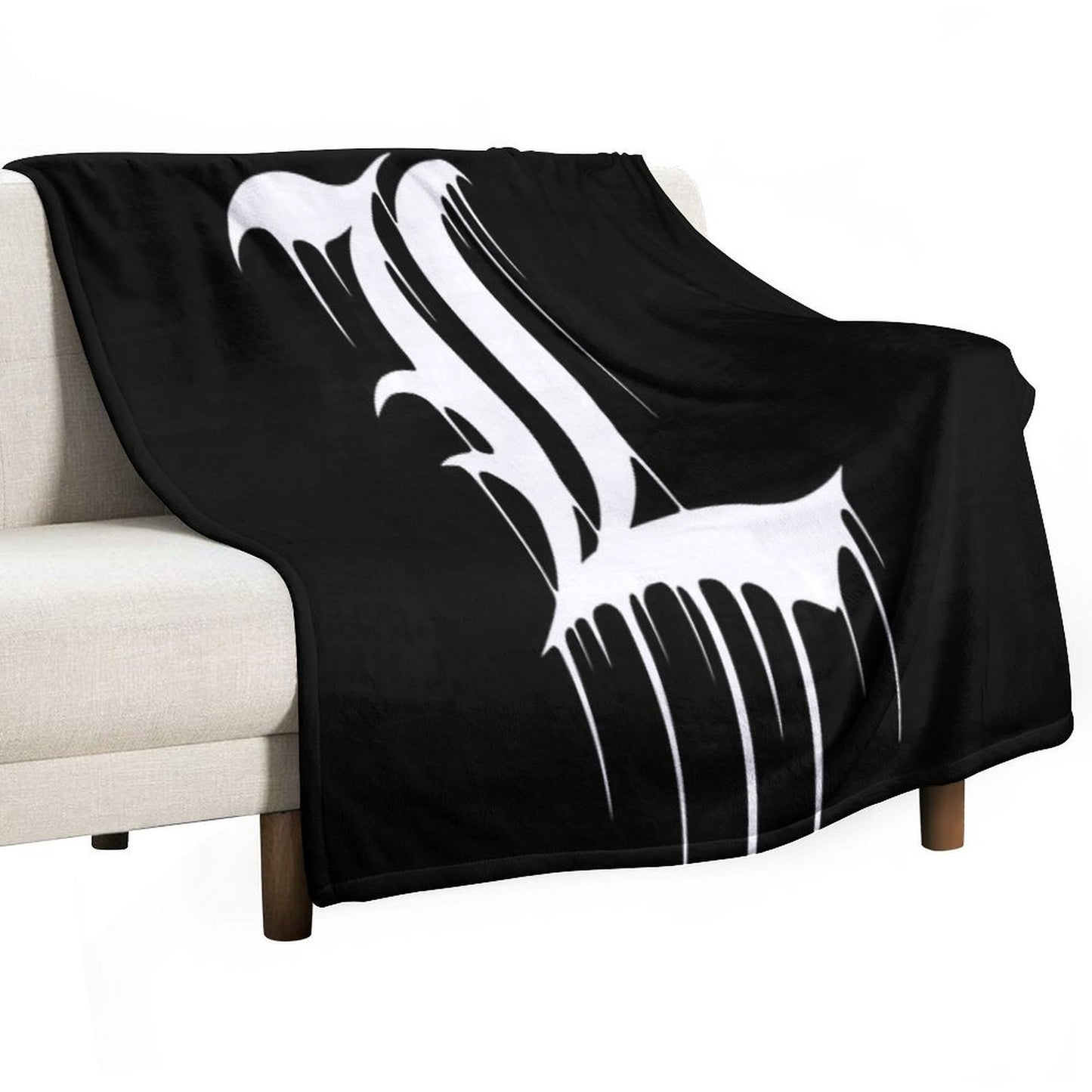 L Logo Travel-friendly Throw Blanket