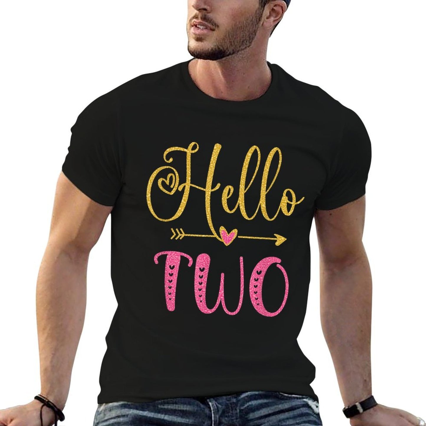 Hello Two Years Old Toddler Girl 2nd Birthday  Versatile T-Shirt