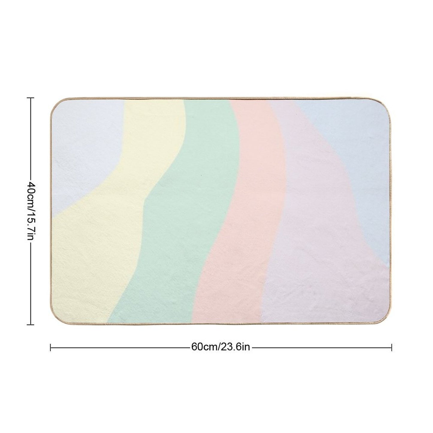 Pastel Background  Eco-Friendly Bath Mat