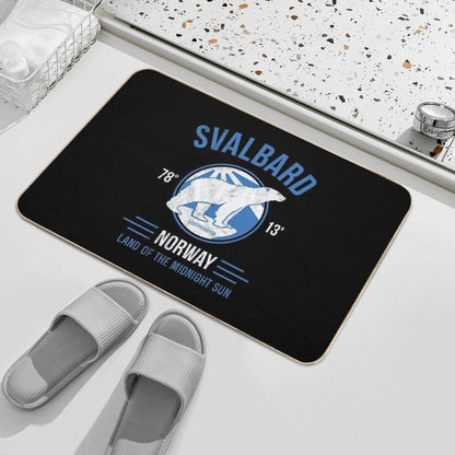Svalbard Polar Bear - Midnight Sun in Norway  Versatile Bath Mat