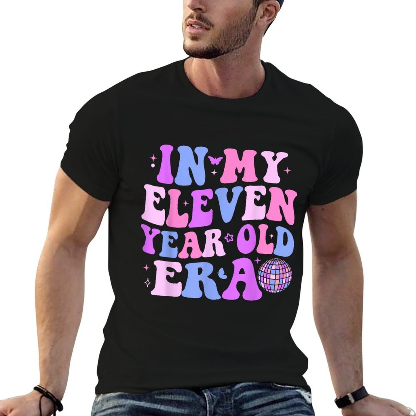 In My Eleven Year Old Era Girls Boys 11th Birthday Kids  Breathable T-Shirt