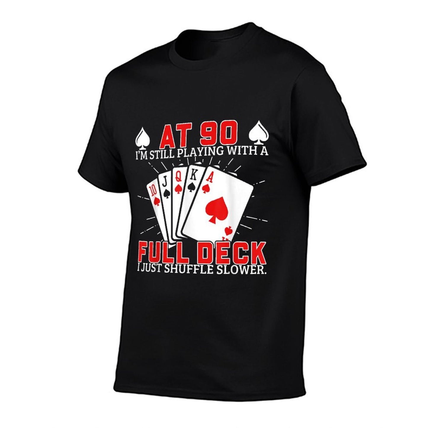 Funny 90Th Birthday Idea For Poker Enthusiasts  Moisture-wicking T-Shirt
