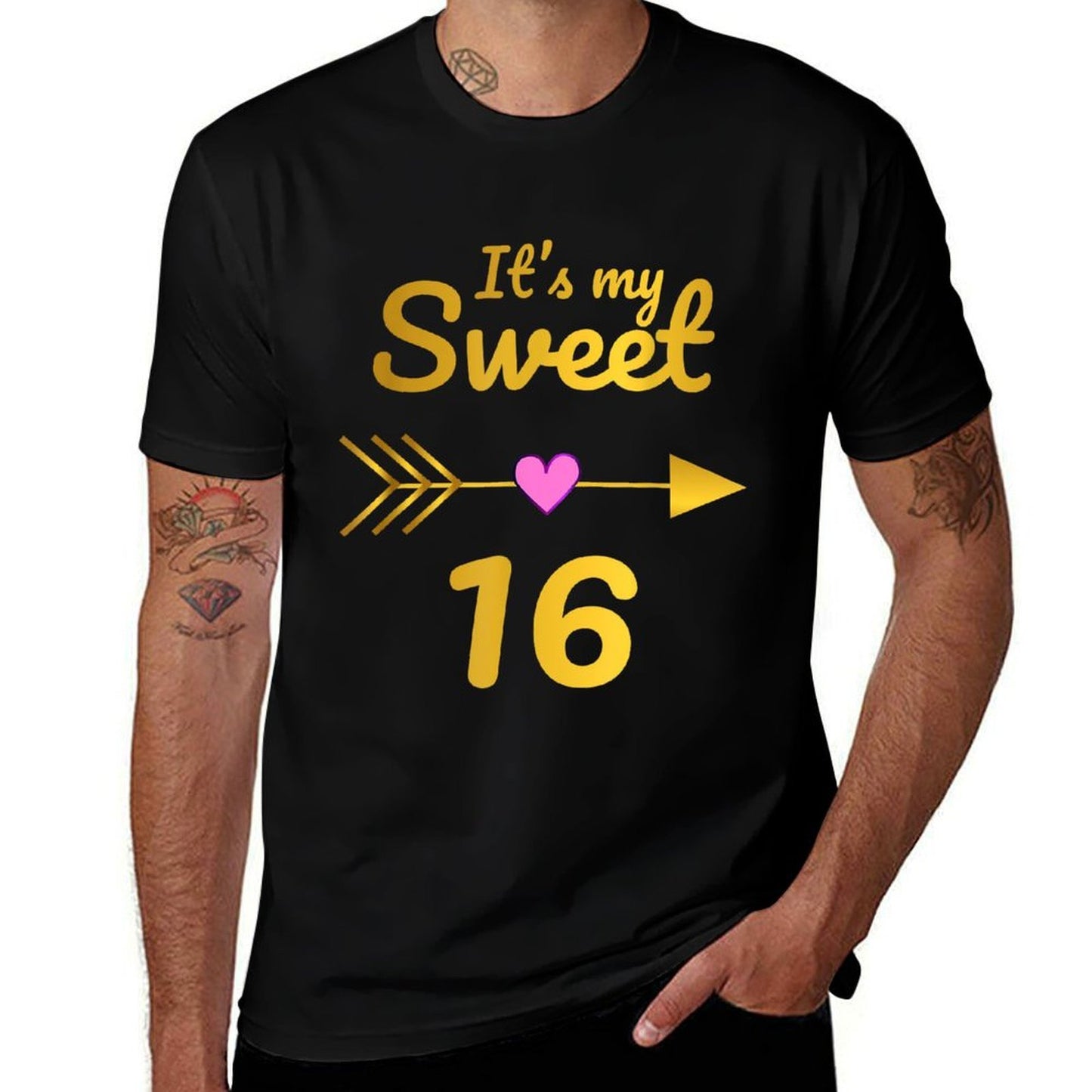 It's My Sweet 16 Birthday 16th Birthday Party T  High-quality Stitching T-Shirt