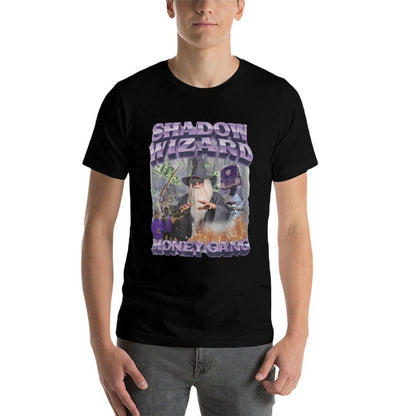 Shadow Wizard Money Gang Viral Meme Sarcastic Ironic Gen Z  Heathered Texture T-Shirt