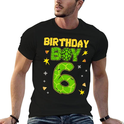 Birthday Boy 6th Matching Turtle Party Funny Birthday  Classic T-Shirt