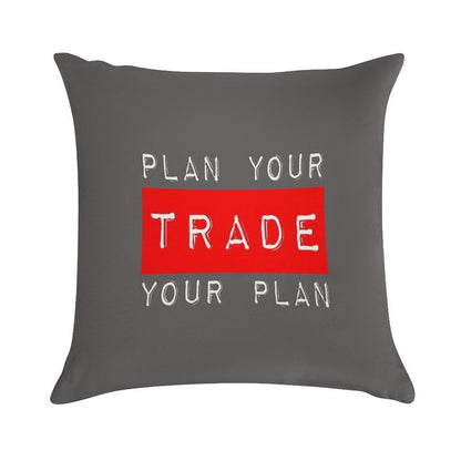 Plan Your Trade Your Plan Soft Durable Construction Throw Pillow